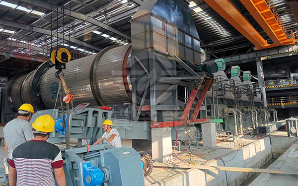 推薦直接式熱風污泥烘干機安裝